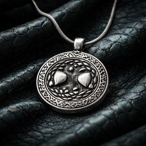 *NEW* Round Celtic Pewter Pendant Necklace